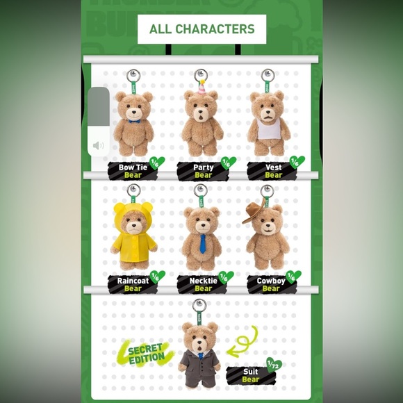 Pop Mart Ted 2 Neck Tie Ted 😍 - Picture 4 of 5